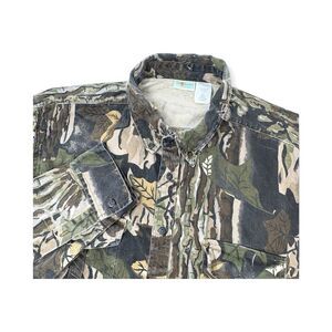 Tall Timber Outdoors Camouflage Mens Heavy Button‎ Down Shirt Cotton 2XL